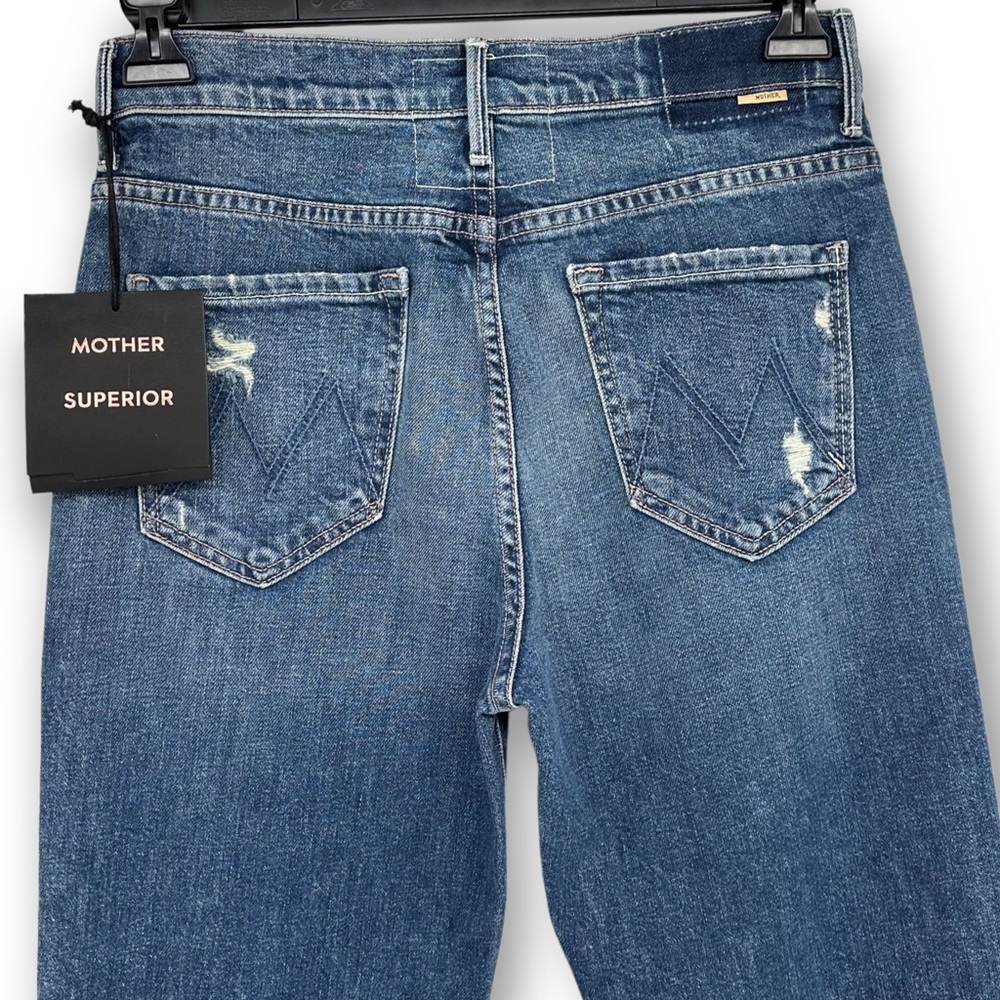 MOTHER SUPERIOR DENIM The Super Cruiser NWT Born to Bite Distressed jeans SZ 28 - Picture 7 of 12